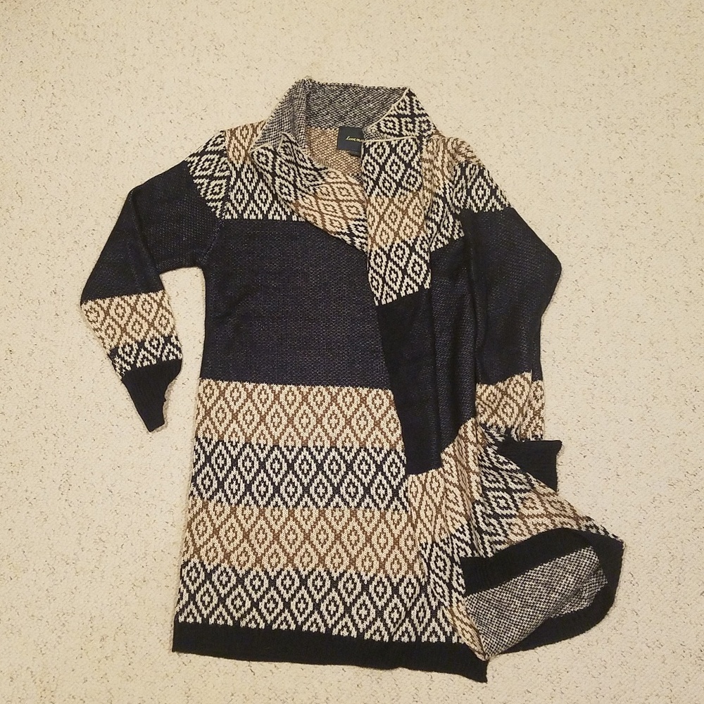 Cowl neck caridgan